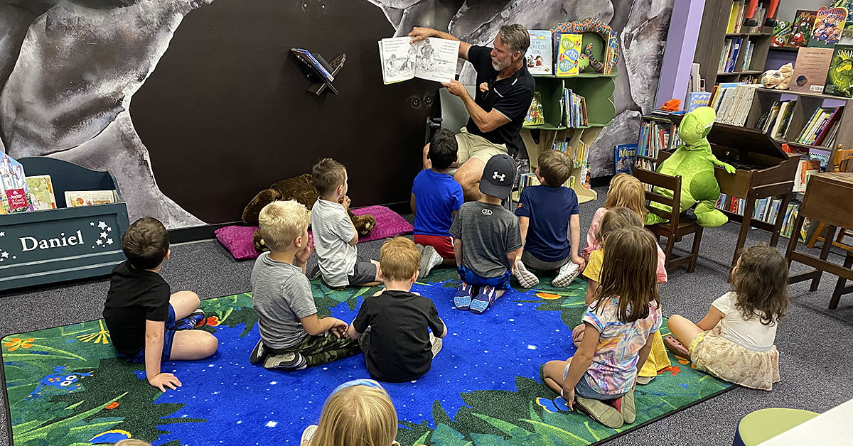 story time with Mr. Ron