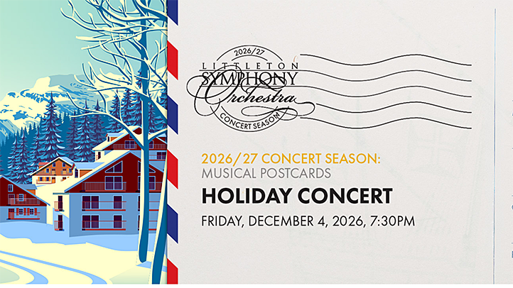 Littleton Symphony Orchestra concert postcard